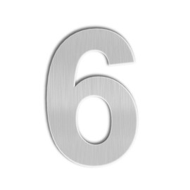 QT Modern House Number - LARGE 8 Inch - Brushed Stainless Steel (Number 6 Six / 9 Nine), Floating Appearance, Easy to install and made of solid 304