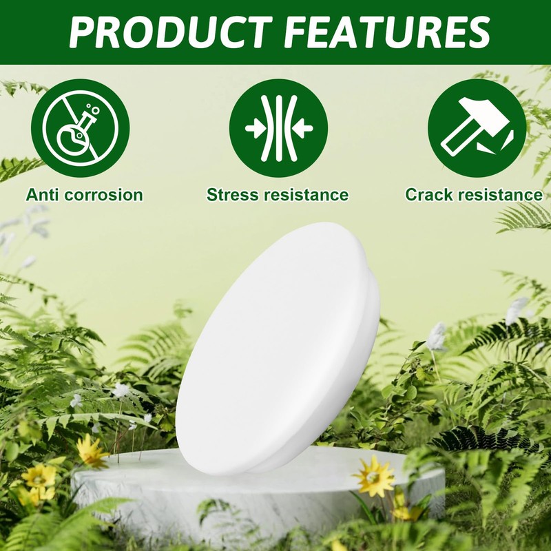 Batheidon 1 x Ventilation Pipe Cover, Diameter 100 mm, PVC