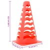 vidaXL Football Cones - 6 pcs Stackable Orange - Soccer