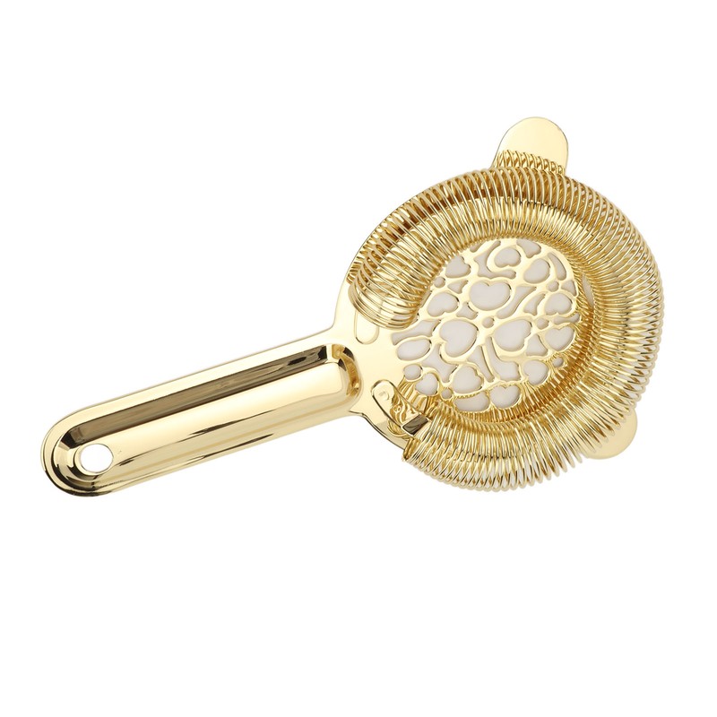 Cocktail Strainer Stainless Steel Gorgeous Glossy Bartending Ice Strainer for