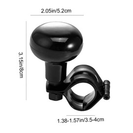 baixikly Steering Wheel Knob Spinner Suicide Knob Booster Ball Aluminum Alloy with Bearing Iron Clip for All Vehicles