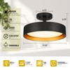SunRider Industrial Semi Flush Mount LED Ceiling Light Fixture, 12