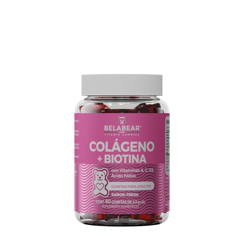 BELABEAR - Colágeno + Biotina 60 Gomitas by Belabear