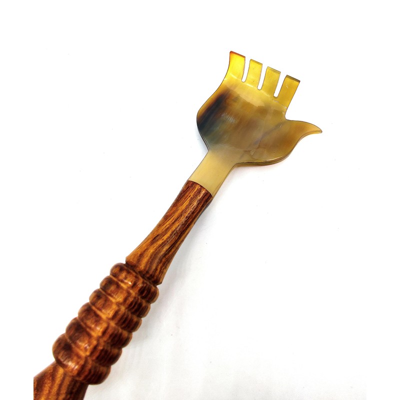 5MOONSUN5's Ox Horn Back Scratcher Handheld Traditional Handcrafted Scratching Massage