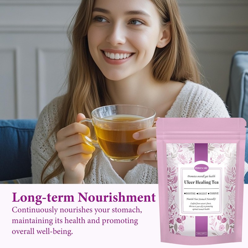 VAEYAE 20 Pcs Ulcer Stomach Herbal Tea, Warm Stomach Promote