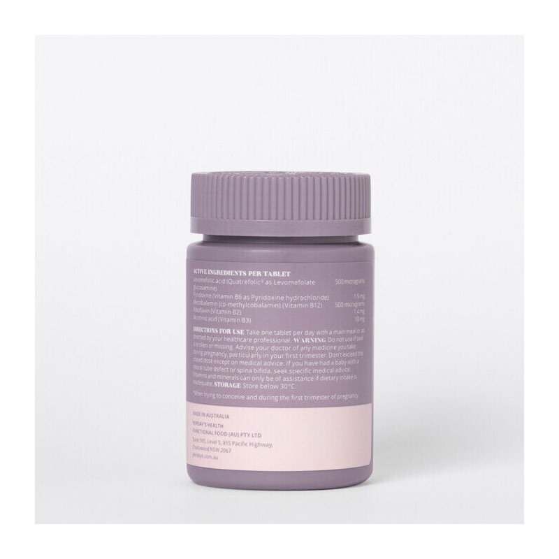 Perdays Preconception Activated Folate & B-Vitamins, 60 Tablets