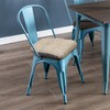 baibu 14×14 Metal Dining Chair Pads with Ties Set of