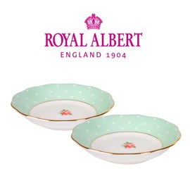 Royal Albert New Imperial Rose Bowl 2P Set Polka Rose / 로얄알버트 뉴황실장미 소찬기 2P세트 폴카로즈