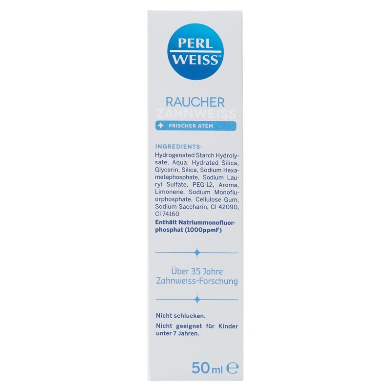 Perlweiss Extra Das Raucherzahnweiss, 50 ml