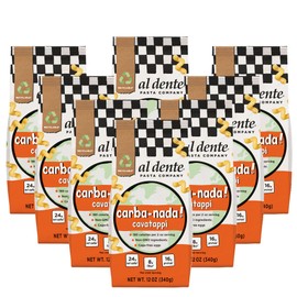 Al Dente Carba-Nada Cavatappi Pasta, Low Carb, High Protein, Keto-Friendly, Made with Cage-Free Eggs, Non-GMO, 12 oz (Pack of 8)
