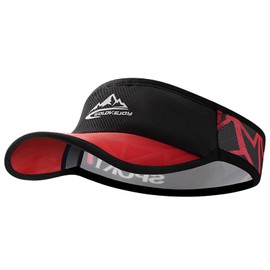 XRDSS Outdoor Stylish Sun Hat Lightweight Portable Cooling Stretchy Visor Hat for Running Golf Tennis Hiking, Black, One Size