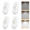 GLARESBOT LED Motion Sensor Puck Lights, Small Rechargeable Under Cabinet