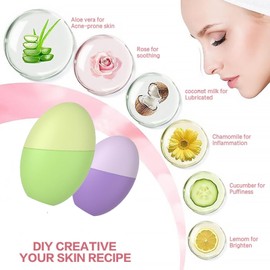 RoseFlower Facial Ice Roller, Ice Roller for Face and Eyes, Ice Cubes to Remove Swelling, Reduce Pores, Repair Sunburn, Gua Sha Face Massage