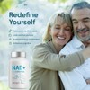 NAD+ Supplement 1000mg, 120 Count High Purity NAD+ for Cellular