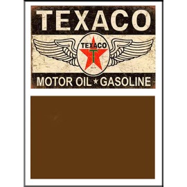 Unbranded 1:24 1:25 SCALE TEXACO GASOLINE GAS WEATHERED METAL SIGN GARAGE DIORAMA 30