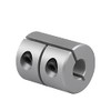 Sinoblu 5mm to 5mm Bore Clamping Rigid Coupling, Set Screw Rigid Coupling D20 L25, Aluminum Shaft Coupling Coupler for Stepper Motor Servo Motor CNC Machine 3D Printer DIY Encoder