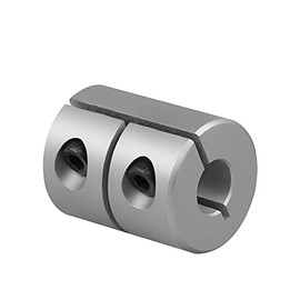 Sinoblu 5mm to 5mm Bore Clamping Rigid Coupling, Set Screw Rigid Coupling D20 L25, Aluminum Shaft Coupling Coupler for Stepper Motor Servo Motor CNC Machine 3D Printer DIY Encoder