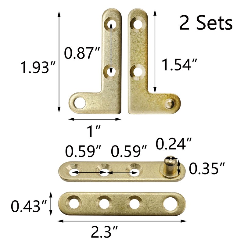 T Tulead Door Pivot Hinges Cabinet Rotating Hinge Door Fitting