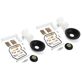 Newsmarts 2 Sets Motorcycle Carburetor Repair Kit Gasket Rebuild, Carburetor Repair Rebuild Kit Float for Kawasaki EX250 F Ninja 250R 1996 1997 1998 1999 2000 2001 2002 2003 2004 2005 2006 2007