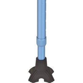 NOVA Cane Tip, Small Quad Tip with Rubber Grip Traction for Walking Cane, Size is 3” x 3”, Fits all ¾” Diameter Canes