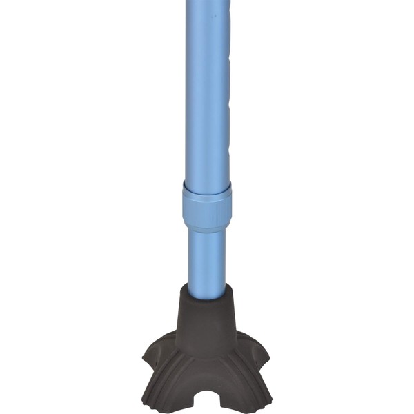 NOVA Cane Tip, Small Quad Tip with Rubber Grip Traction