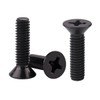 KOSJETHAS #6-32 x 3/8" Flat Head Machine Screws Black Finish