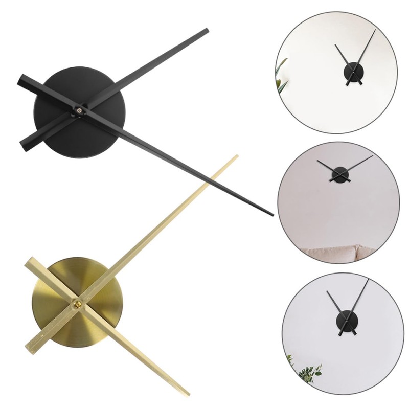 Levemolo Retro Style Metal Clock Kit Simple Elegant Bedroom Wall