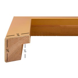 Craig Frames Confetti, 8 x 10 Inch Picture Frame, Modern Gold, Set of 4