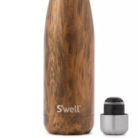 S'well 17oz Swell Teakwood Water Bottle New