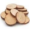 Arteza Wood Slices (45 Pieces) with Bark Natural Unfinished Pine