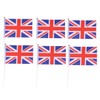 Operitacx UK Flag Hand Flags 50pcs Mini Britain Flags on