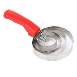 Reversible Stainless Steel Curry Comb,Stainless Steel Shed Comb Shedding Blade Metal Livestock Itching Brush Curry Shedding Comb for Cow Sheep Dog Goat Horse