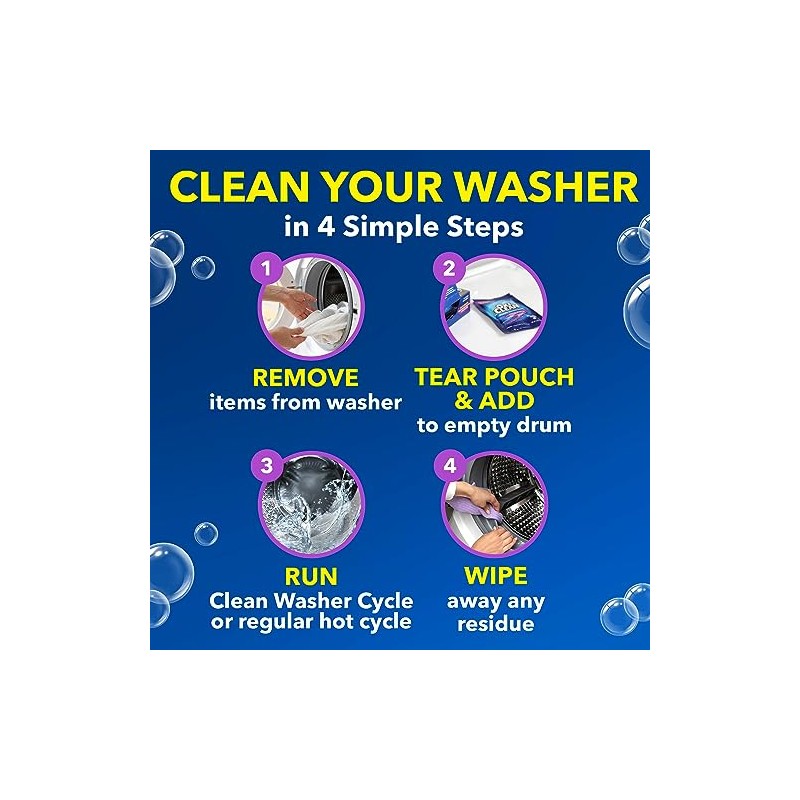 OxiClean Washing Machine Cleaner with Odor Blasters, 4 Count |