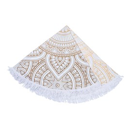 Gatuida Mandala Tapestry Beach Towel Round Yoga Mat Tablecloth Microfiber for Bath