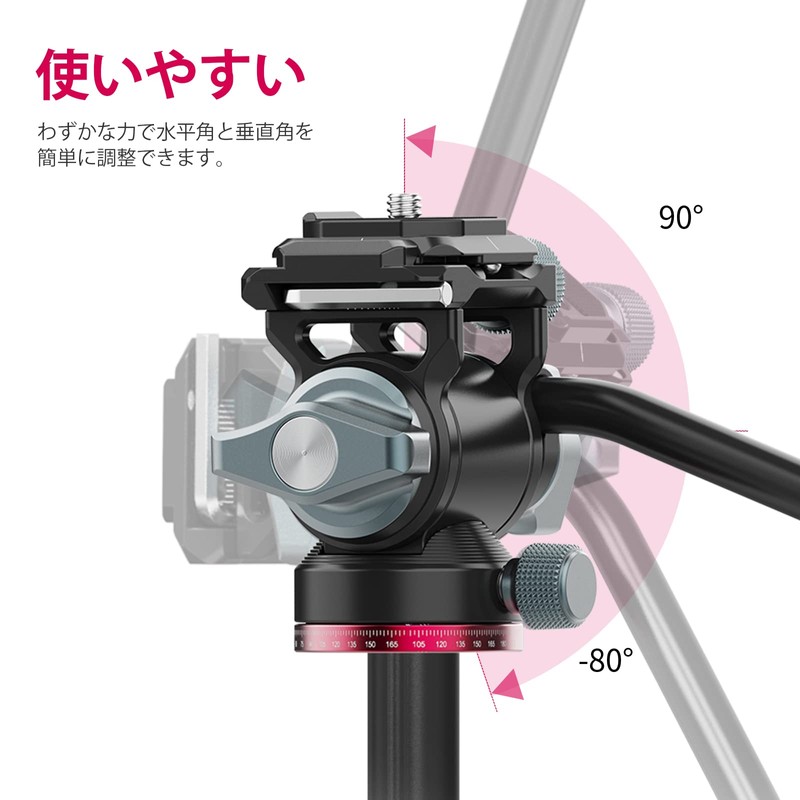 Ulanzi U-190 Video Head Fluid Head Free-Standing Head 2WAY Compact