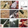 Hukado 7PCS Survival Card Multitool Camping Kit with Fishing Line