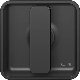 FSB 0 42 4263 00000 1117 Shell Handle Square for Sliding Doors with Fixed Handle Aluminium Matte Black Silver