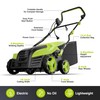 16-Inch Electric Dethatcher and Scarifier, YERYORK 2-in-1 Scarifier and Lawn
