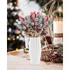 10 Pinos Navideños Artificiales, Ramas De Pino Navideño con Bayas