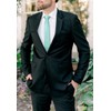 HISDERN Mint Green Tie Silk Skinny Tie Slim ties For