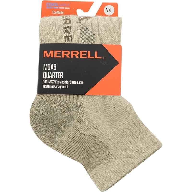 Merrell Unisex-Adult's Moab Hiking Mid Cushion Socks-1 Pair Pack-Coolmax Moisture