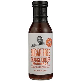 G Hughes Sugar Free Orange Ginger Teriyaki Sauce, No High Fructose Corn Syrup, No Preservatives, Gluten Free, 13 Ounce (Pack of 6)