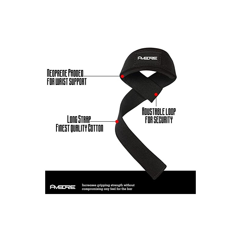 Weight Lifting Straps, Hand Bar Grip, Wrist Support, Deadlifting Powerlifting,