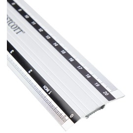 Westcott E-10190 00 8"/20cm Aluminum Ruler