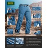 CQR Men's Quick Dry Tactical Pants, Water Resistant Outdoor Pants,