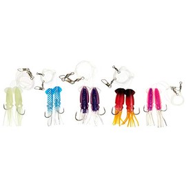 Ling Cod Squid Rigs 10pcs 5 Colors