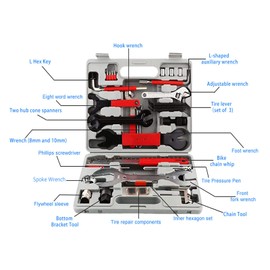 Bike Repair Tool Kits, Bicycle Tool Kit Multi-Function Tool Kit, Maintenance Tool Set with Tool Box Best Value Professional Home Bike Tool with Premium Quality