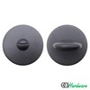 EAI Round Bathroom Thumbturn & Release Set - Matt Black