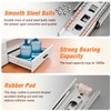 REGUDA Drawer Slides Ball Bearing 3 Folds Full Extension Side