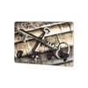 HAKU Möbel Key Holder with Motif, Black, MDF, Metal, Dimensions: